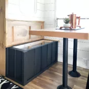 DIY RV Dinette Storage Bench