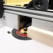 Using a router to cut a groove in pine