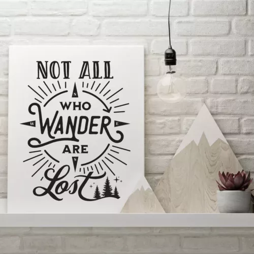 Not All Who Wander Are Lost Printable Wall Art