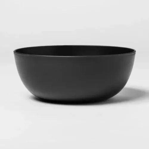 Matte Black Plastic Bowls