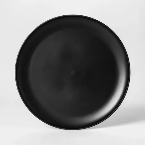 Matte Black Plastic Plates