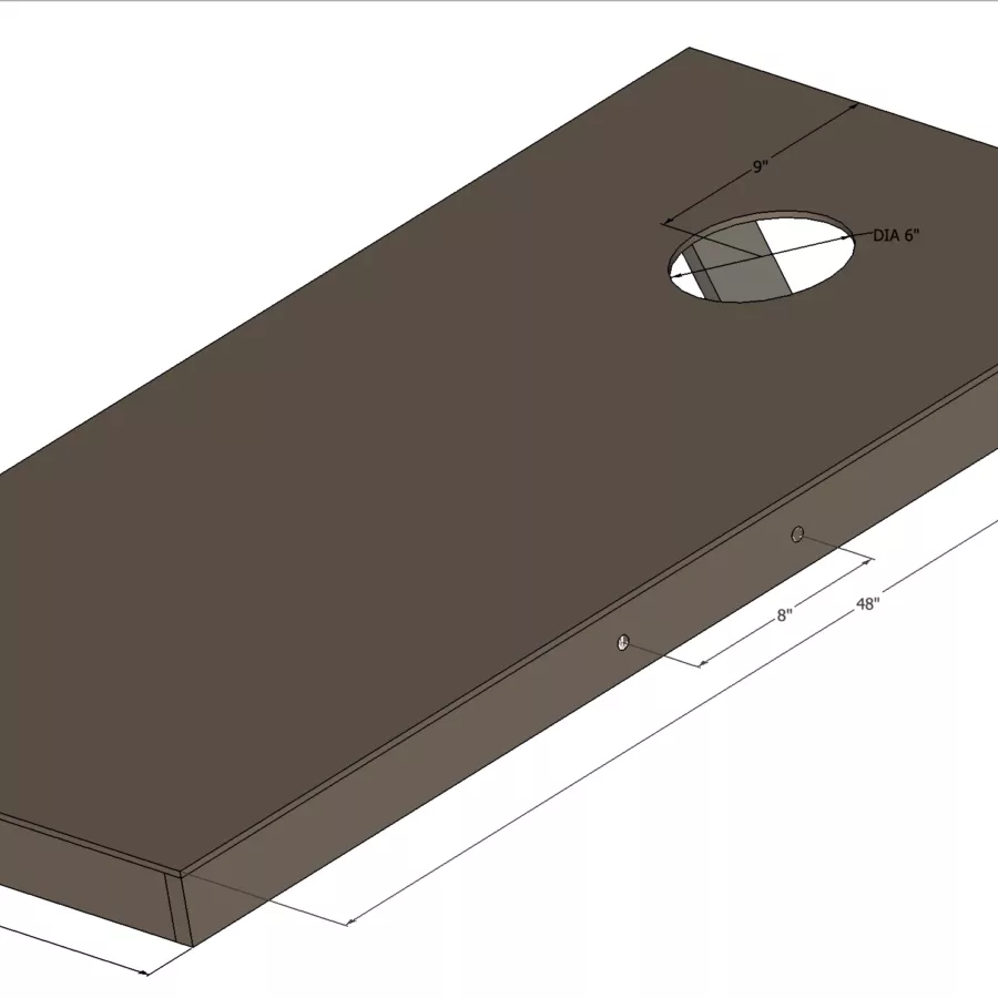 Foldable cornhole board plans